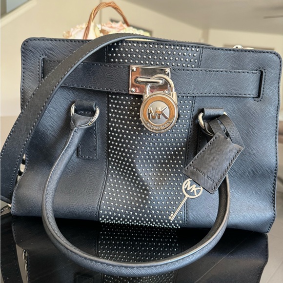 Michael Kors Leather Studded Bag - Picture 8 of 13